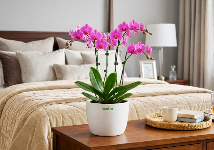 Pink Phalaenopsis (moth orchids)